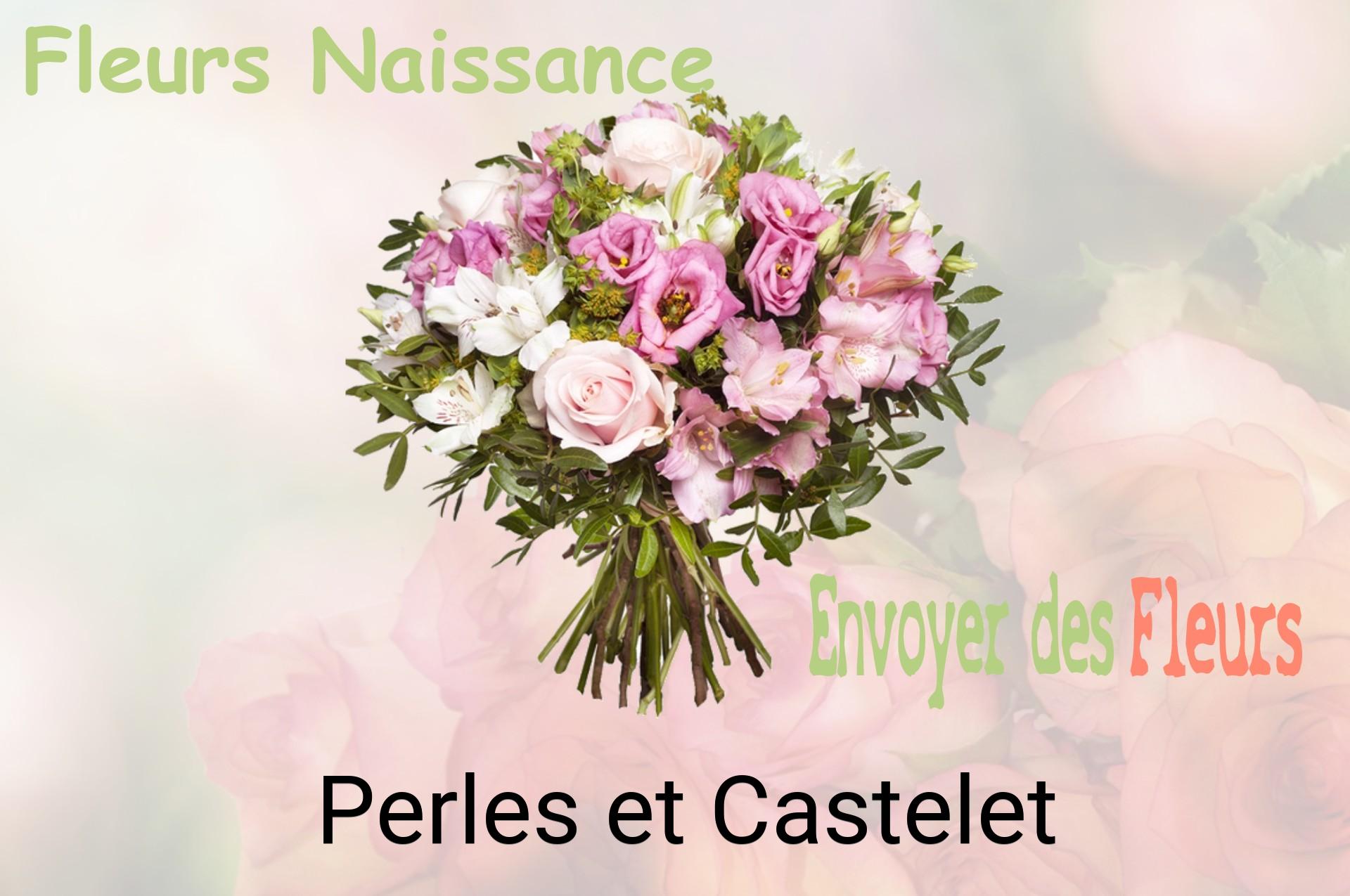 Bouquet de fleurs de naissance livré à Perles-et-Castelet